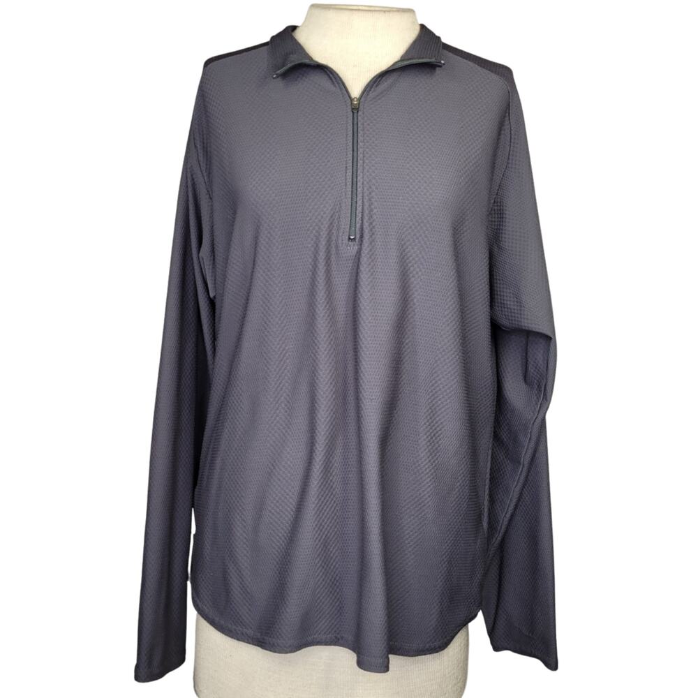 Nike Gray Dri Fit Long Sleeve Top Size Large